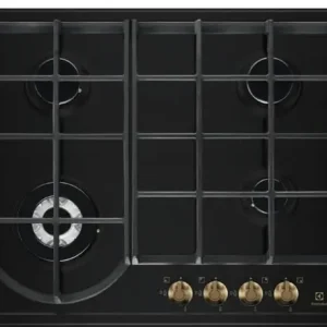 Rechtstreeks Van De Fabrikant Electrolux EGH6343ROR Zwart Ingebouwd 60 cm Gaskookplaat 4 zone(s)