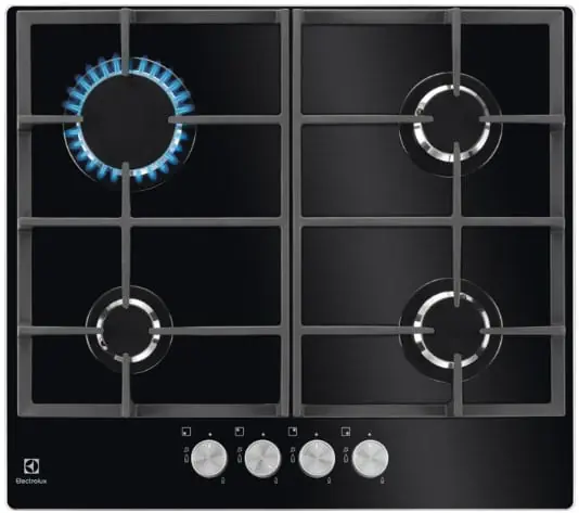 Electrolux EGG6426SK Zwart Ingebouwd 59 cm Gaskookplaat 4 zone(s) Koop Vandaag