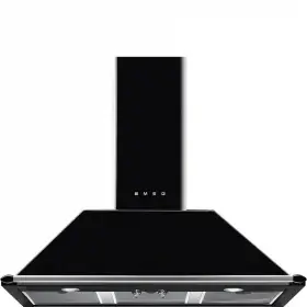 Smeg KT100BLE afzuigkap Muurmontage Zwart 787 m³/uur A Goedkoop