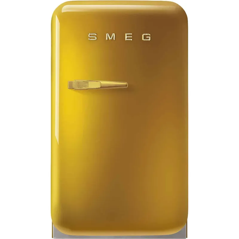 Smeg FAB5RDGO5 koelkast Vrijstaand 34 l D Goud Op = Op