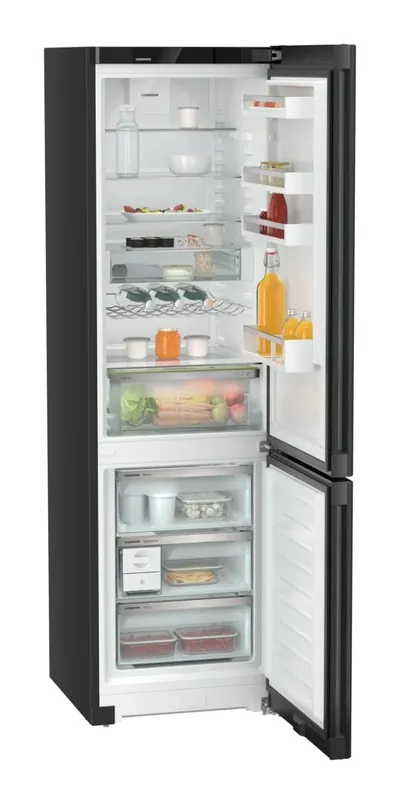Uitverkoop Liebherr CNbdb 5733 Plus NoFrost koel-vriescombinatie Vrijstaand 371 l B Zwart