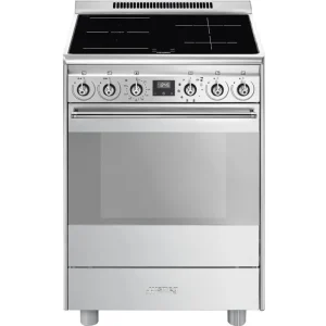 Finale Uitverkoop Smeg SCB61PIX9 inductie fornuis met 4 zones / zones, rvs