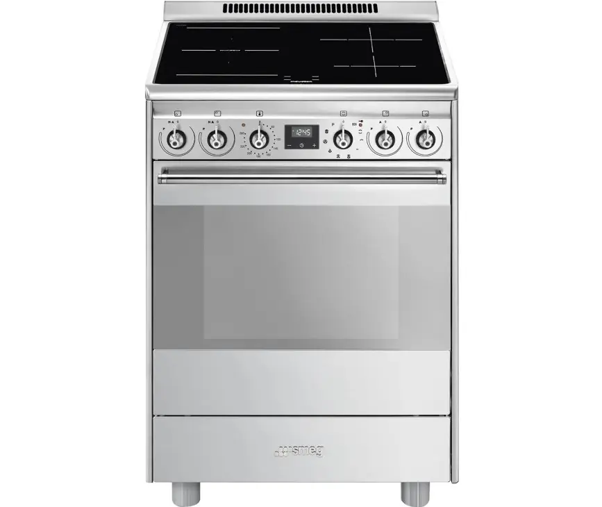 Finale Uitverkoop Smeg SCB61PIX9 inductie fornuis met 4 zones / zones, rvs
