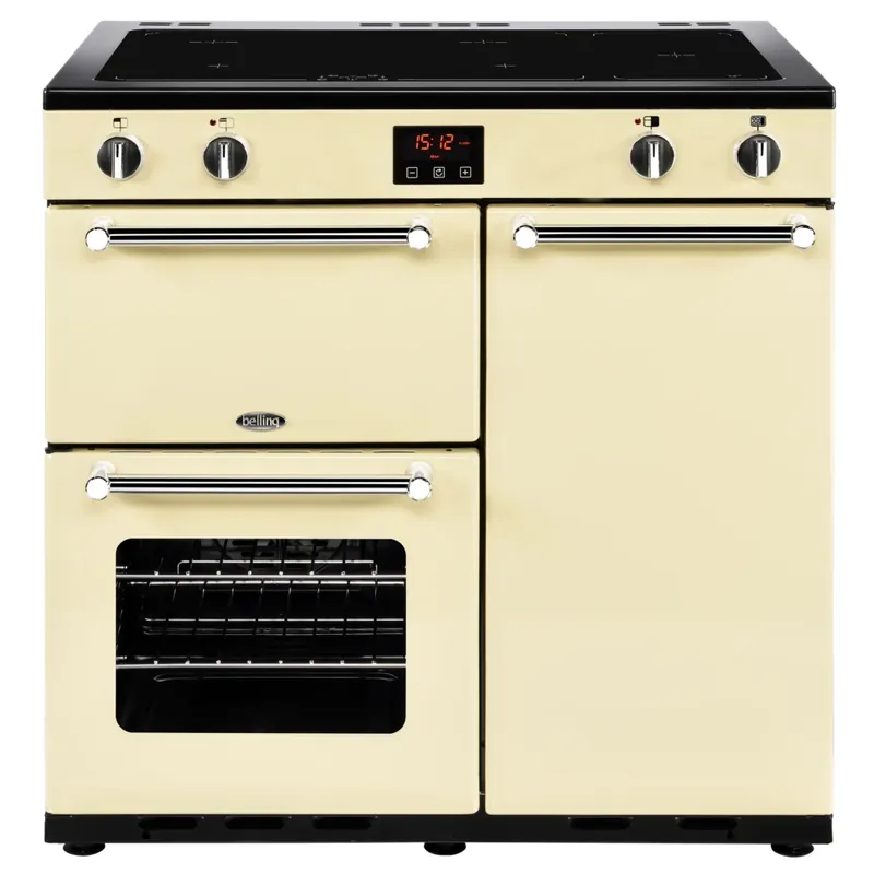 Belling Kensington 90Ei Inductie fornuis Crème Superprijs