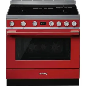 Smeg CPF9IPR fornuis Vrijstaand fornuis Inductiekookplaat zones Rood A+ Shop Nu