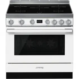 Smeg CPF9IPWH fornuis Vrijstaand fornuis Inductiekookplaat zones Wit A+ Gecertificeerd