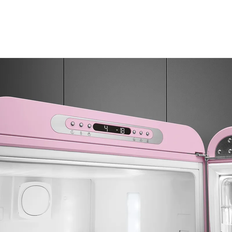 Gereduceerde Prijs Smeg FAB32RPK5 koel-vriescombinatie Vrijstaand 331 l D Roze