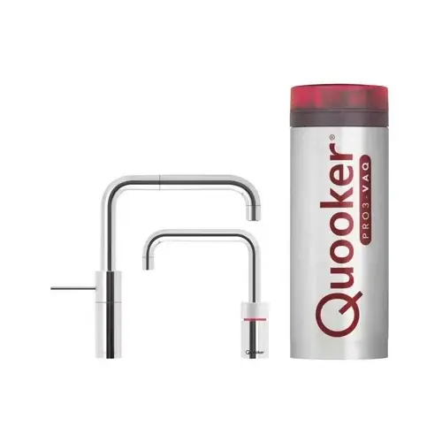 Exclusieve Aanbieding QUOOKER PRO3 NORDIC SQUARE TWINTAP CHROOM – 3NSCHRTT