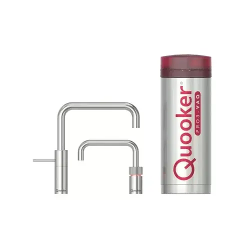 Bestel Nu QUOOKER PRO3 NORDIC SQUARE TWINTAP RVS – 3NSRVSTT
