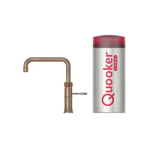 QUOOKER COMBI+ CLASSIC FUSION SQUARE MESSING PATINA – 22+CFSPTN Meest Verkocht