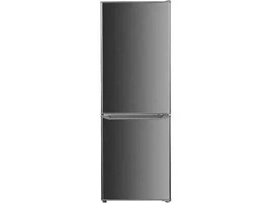OK OFK411CIN koelkast met vriezer (C, 124 kWh, 1422 mm hoog, RVS look) ewo240 Gereduceerde Prijs