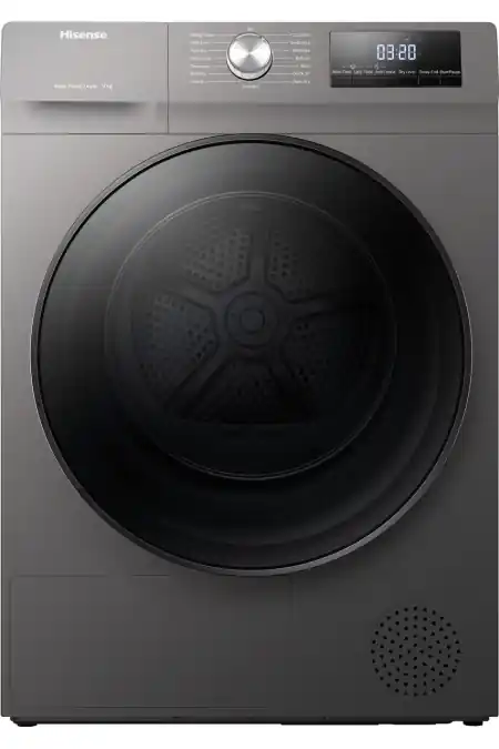 Veilige Betaling Hisense ASCIUGATRICE DHQA902UT 9KG A++ wasdroger Vrijstaand Voorbelading A++ Titanium DHZ1203