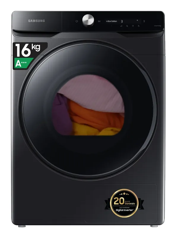 Samsung DV16DG8600BVU3 wasdroger Vrijstaand Voorbelading 16 kg Zwart Direct Beschikbaar
