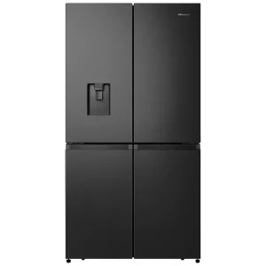 Gecertificeerd Hisense RQ758N4SWF1 Amerikaanse koelkast Vrijstaand 606 l F Zwart DHZ2931