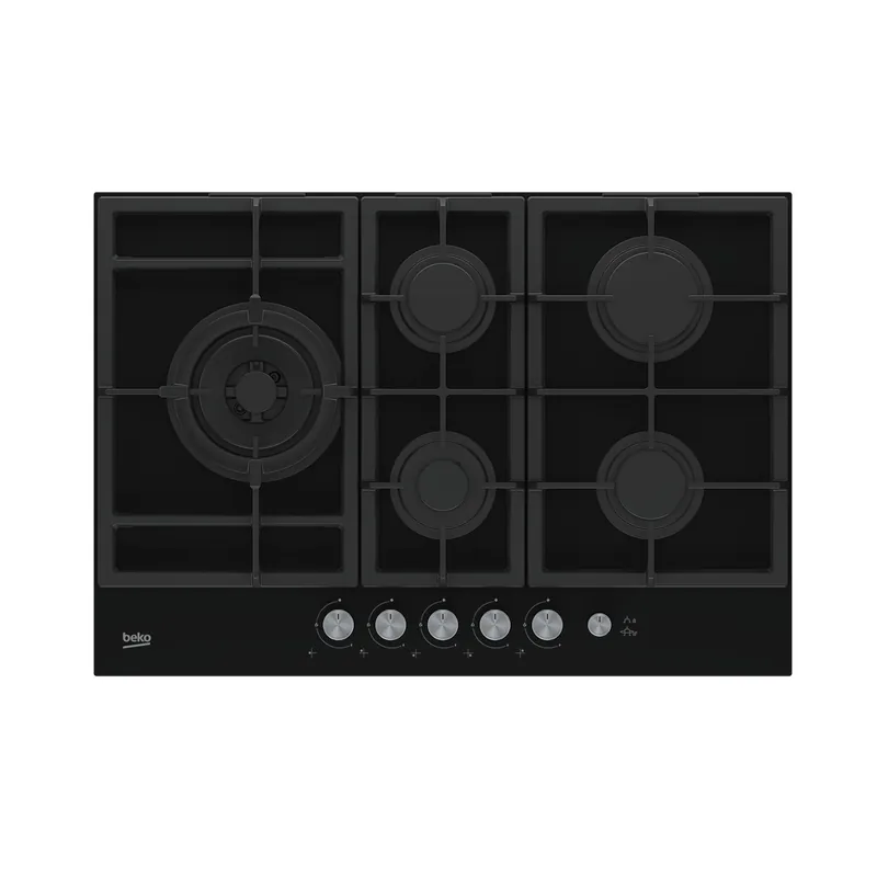 Beko HILL 75235 S kookplaat Zwart Ingebouwd 75 cm Gaskookplaat 5 zone(s) DHZ2661 Aanbieding