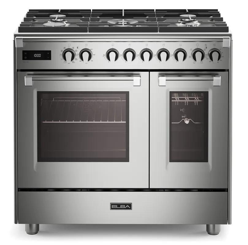 Elba EBS 965T MXX RVS 90 cm gasfornuis Speciale Aanbieding