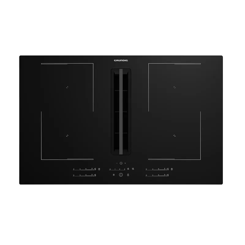Grundig GIEH 834480 P kookplaat Zwart Ingebouwd 80 cm Inductiekookplaat zones 4 zone(s) Inbouw afzuigkap DHZ2121 Koop Vandaag