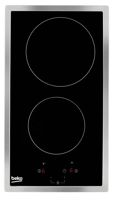 Beko HDMC32400TX kookplaat Roestvrijstaal Ingebouwd 30 cm Keramisch 2 zone(s) DHZ1082 Veilige Betaling