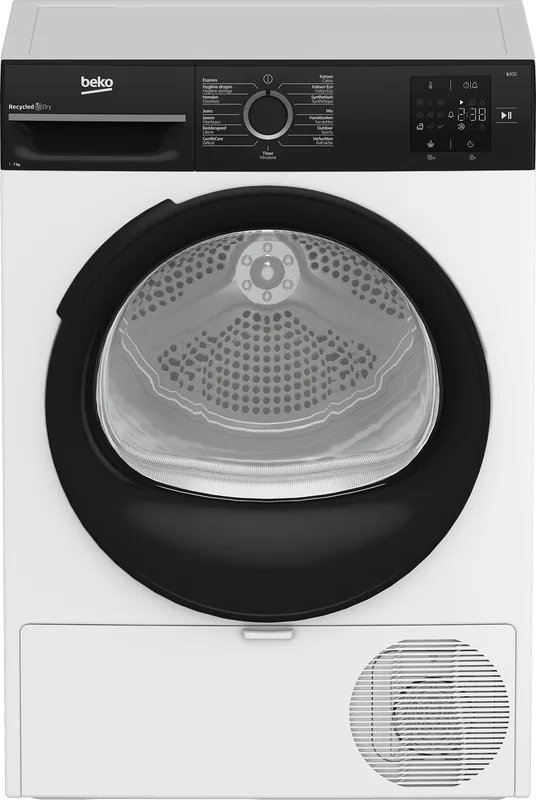 Beko BM3T3722B wasdroger Vrijstaand Voorbelading 7 kg Wit DHZ3588 Hoge Kwaliteit