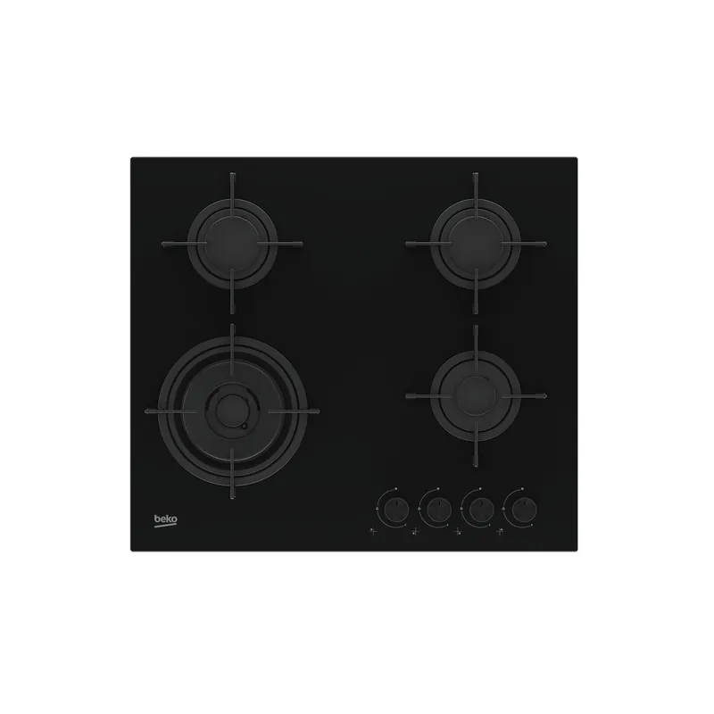 Beko HILW 64120 S kookplaat Zwart Ingebouwd Gaskookplaat 4 zone(s) DHZ2662 Tijdelijk Beschikbaar