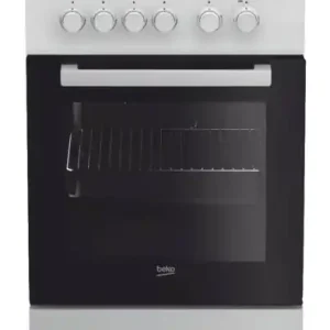 Laatste Kans Beko FSS52001DWNL Vrijstaand fornuis Electrisch Gaskookplaat Wit DHZ3580