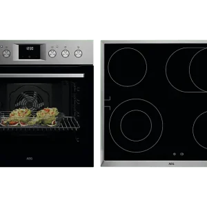 AEG OO10HSM oven + kookplaat (OU5AE20SM+HE604062XB) DHZ3691 Beperkte Voorraad