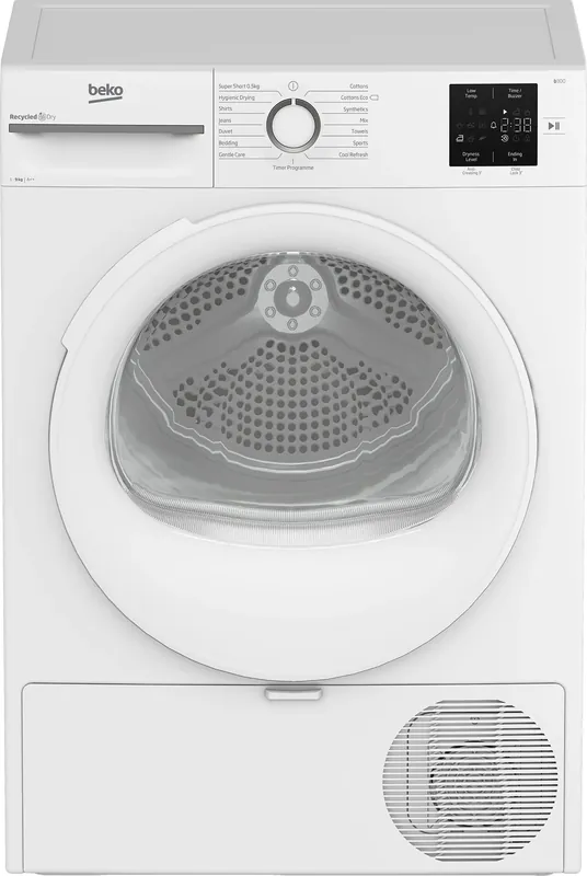 Rechtstreeks Van De Fabrikant Beko BM3T39232CW wasdroger Vrijstaand Voorbelading 9 kg Wit EWO422026