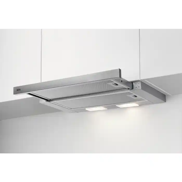 AEG DPS362AS Semi-inbouw (uittrekbaar) Roestvrijstaal 330 m³/uur DHZ4257 Laatste Kans