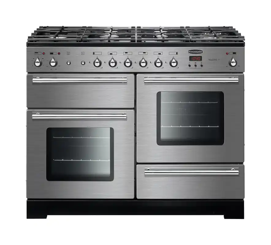 Toledo + 110 Dual Fuel Stainless Steel gasfornuis DHZ1053 Gereduceerde Prijs