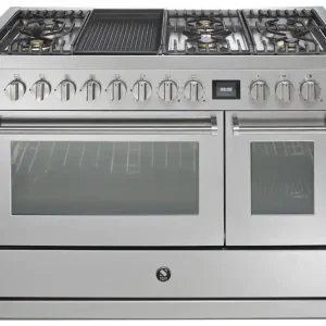 Steel fornuis Genesi 120 – Gas fornuis | GQ12SF 6T Fabrieksprijs