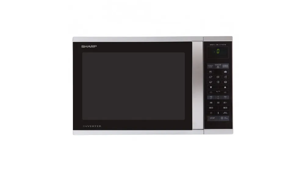 Sharp Home Appliances R-971INW Zilver, Roestvrijstaal Combinatiemagnetron Aanrecht 40 l 1050 W EWO1713 Flitsaanbieding