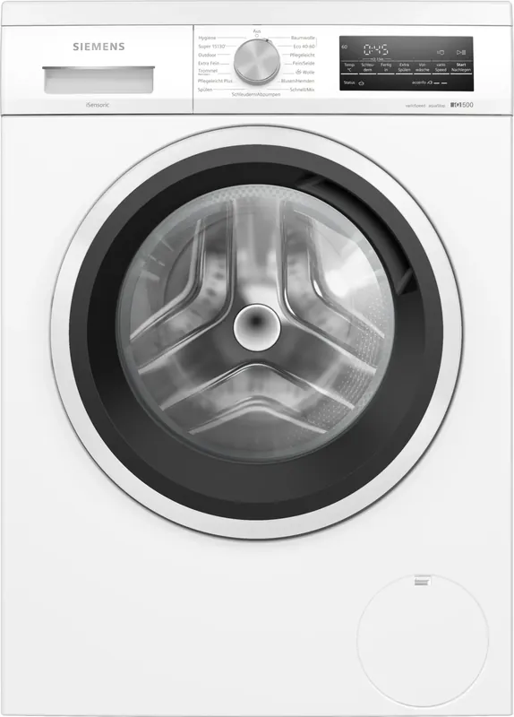 Siemens iQ500 WU14UT42 wasmachine Voorlader 9 kg 1351 RPM Wit DHZ4592 Tijdelijk Beschikbaar