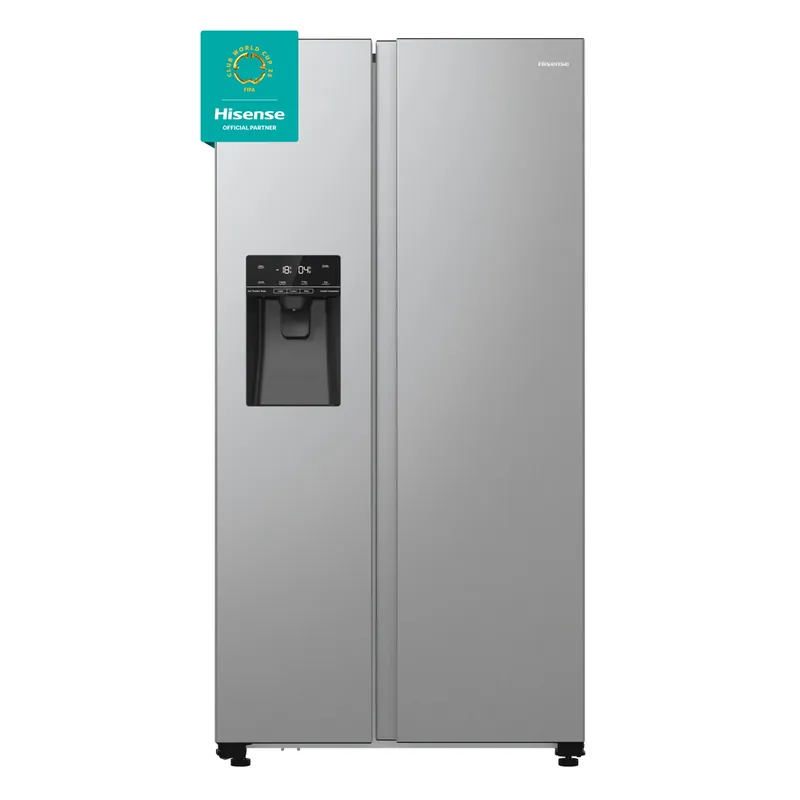 Hisense RS5P535NTCDUK amerikaanse koelkast Vrijstaand 566 l D Roestvrijstaal – EWO4491 Seizoensaanbieding