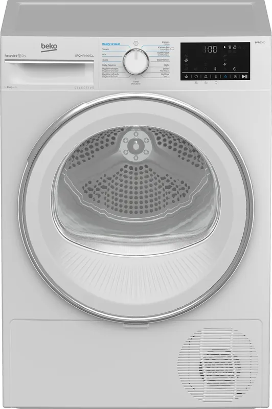 Beko B5T68243W2 wasdroger Vrijstaand Voorbelading 8 kg Wit EWO4307 Snelle Levering