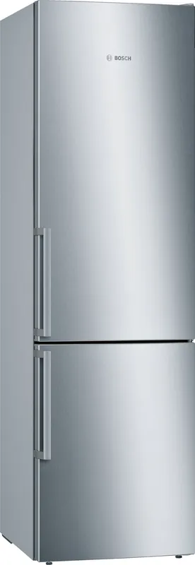 Superprijs Bosch Serie 6 KGE398IBP koel-vriescombinatie Vrijstaand 343 l B Roestvrijstaal – DHZ3830