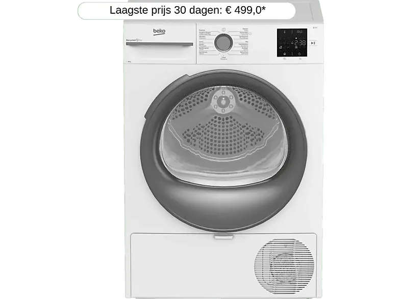 Beko BM3T3823WMM 8Kg warmtepompdroger EWO4392 Koopje