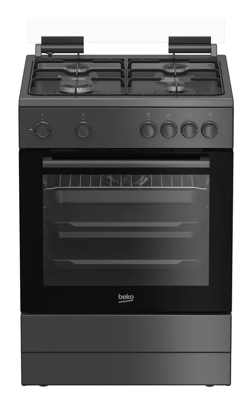 Beko FBM6202A NL Vrijstaand fornuis Electrisch Gaskookplaat Antraciet, Zwart EWO4397 Shop Nu