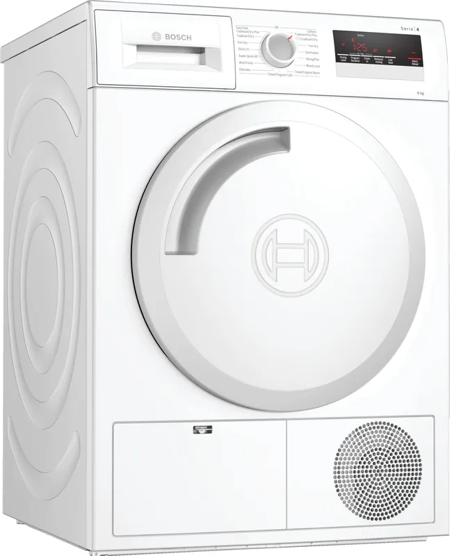 Bosch Serie 4 WTN83201GB wasdroger Vrijstaand Voorbelading 8 kg B Wit DHZ1528APD Gereduceerde Prijs