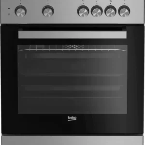 Laatste Versie Beko FSM67010GX fornuis Vrijstaand fornuis Electrisch Keramisch Zwart, Roestvrijstaal A DHZ2117