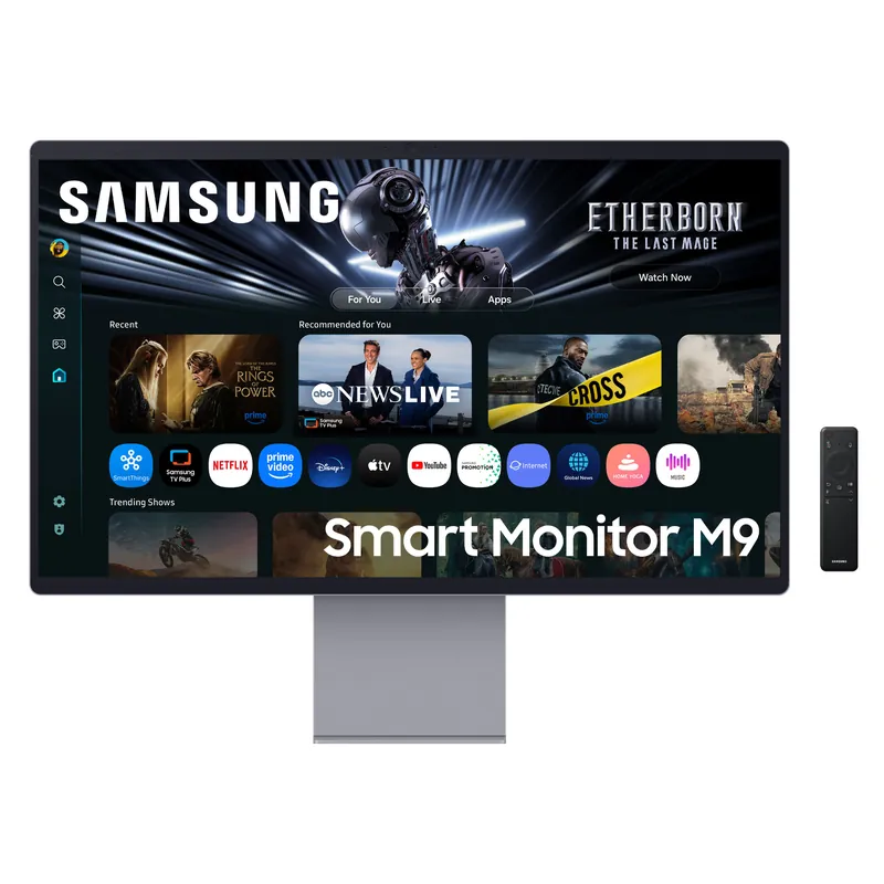 Hoge Kwaliteit Samsung M90SF – LS32FM900SUXEN – computer monitor 81,3 cm (32″) 3840 x 2160 Pixels 4K Ultra HD OLED Zilver EWO3119