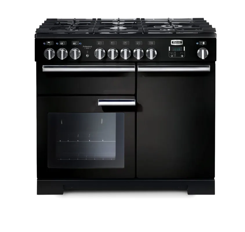 Flitsaanbieding Falcon Professional De Luxe 100 Zwart gasfornuis