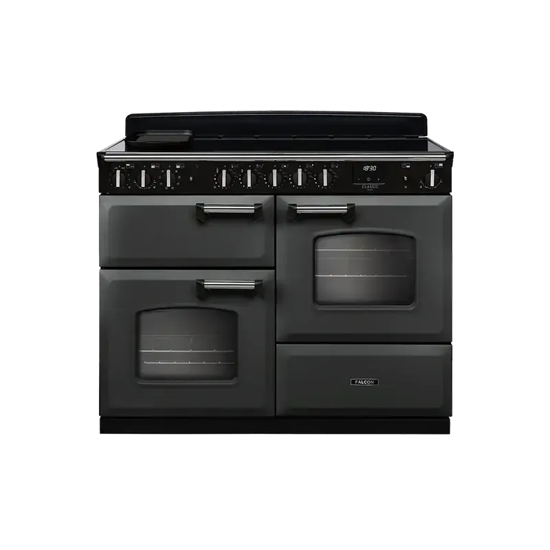 Falcon  Classic Deluxe 110 Slate Chroom inductie fornuis rijslade 2026 Veilige Betaling