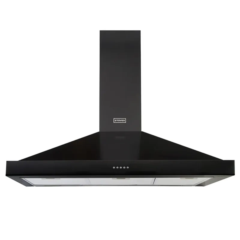 Stoves Sterling CHIM 100 PYR BLK schouwkap Koop Vandaag