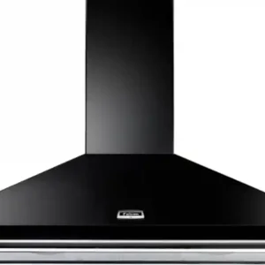 Direct Verzonden Falcon Classic 110 zwart met chromen stang schouwkap