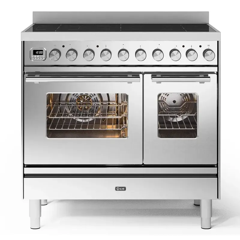 Uitverkoop ILVE PDI096WE3/SS inductie fornuis
