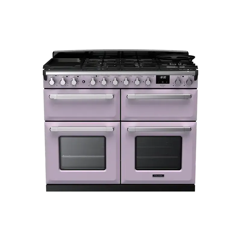 Falcon Estel Deluxe 110 Heather Chroom gasfornuis sudderoven Koopje