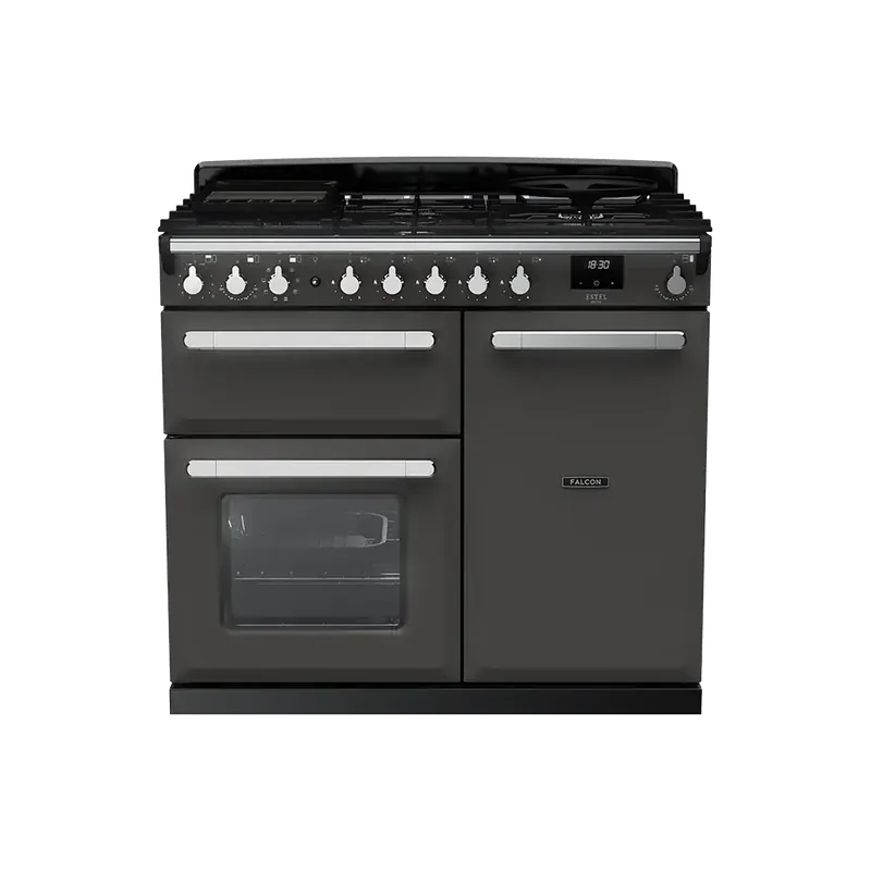 Falcon Estel Deluxe 100 Slate Chroom gasfornuis Beste Prijs