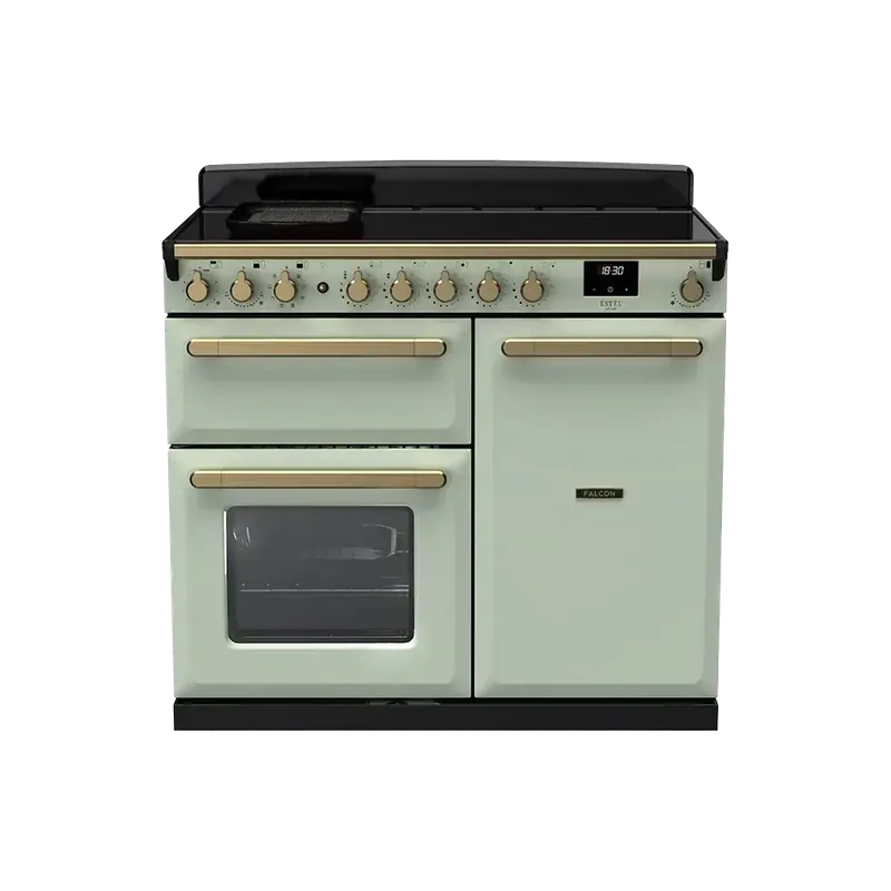 Falcon Estel Deluxe 100 Mint Antiek Messing Inductie fornuis Express Levering