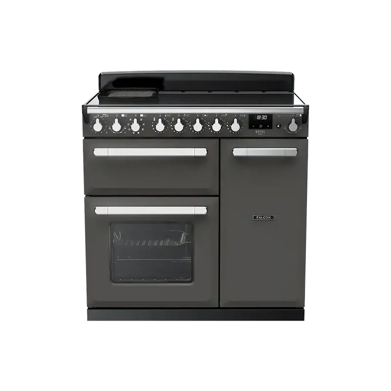 Falcon Estel Deluxe 90 Slate Chroom Inductie fornuis Must-Have