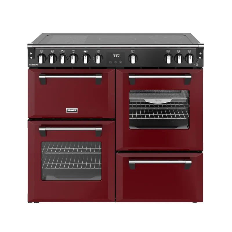 Stoves Richmond DX RTY 100 EI Garnet Red inductie fornuis Koopje
